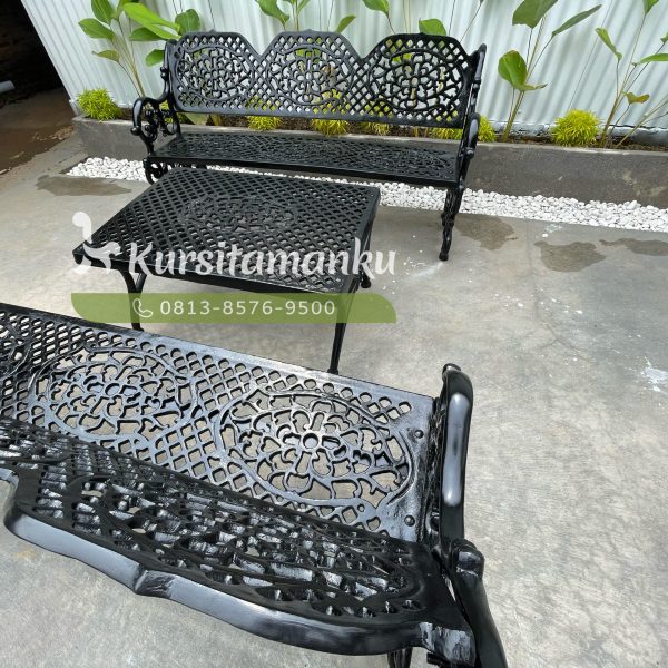 Kursi Besi Cor Masjid Nurul Iman Bekasi Kursi besi cor